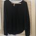 Anthropologie Tops | Anthropologie Contessa Top Black Shirt Blouse L 12 | Color: Black | Size: L