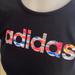 Adidas Tops | Adidas Cap Sleeve Logo Black T-Shirt | Color: Black | Size: M