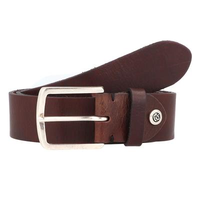 b.belt Gürtel Leder dunkelbraun Braun Herren