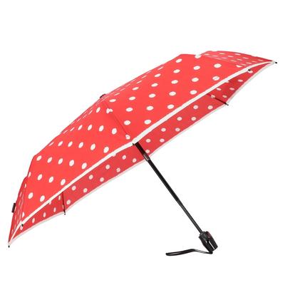 Knirps T.200 Duomatic Taschenschirm 28 cm dot art red Rot
