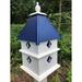 Darby Home Co Kalene 27 in x 12.5 in x 12.5 in Birdhouse Plastic/Metal in Blue | 27 H x 12.5 W x 12.5 D in | Wayfair