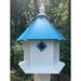 Darby Home Co Felisha 22 in x 16.75 in x 16.75 in Birdhouse Plastic/Metal in Blue | 22 H x 16.75 W x 16.75 D in | Wayfair