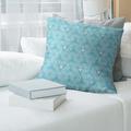 Brayden Studio® Hand Drawn Triangles Throw Pillow Cover Linen in Blue | 16 H x 16 W in | Wayfair B01D4B8CBDB04994B5F0C8A3D81AE498