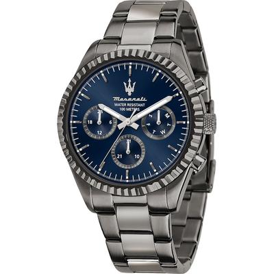 Maserati Herrenuhr Edelstahl grau Herren