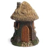 August Grove® Avedik Elf Tree House Gnome Home Fairy Garden Resin/Plastic, Size 7.5 H x 7.5 W x 5.25 D in | Wayfair