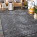 Gray 30 x 0.01 in Indoor/Outdoor Area Rug - Loon Peak® Isaha Southwestern Charcoal Indoor/Outdoor Area Rug | 30 W x 0.01 D in | Wayfair