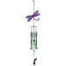 Gracie Oaks Hollway Dragonfly Wind Chime Glass/Metal | 41 H x 6.69 W x 1.77 D in | Wayfair B1CF82850A35416B8D34645DB9C22B03