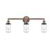 Innovations Lighting Bruno Marashlian Dover 31 Inch 3 Light Bath Vanity Light - 205AC-BPBK-HRBK-G312