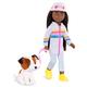 Glitter Girls Puppe Jana und Hund Cuddles – Bewegliche 36 cm Puppe mit braunen Haaren, Puppenkleidung und Kuscheltier – Spielzeug ab 3 Jahren (9 Teile)
