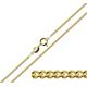 Christopher James of London CJoL - 9ct Gold Plated on 925 Sterling Silver 24" (61cm) 1.8mm Wide Diamond Cut Curb Chain In Gift Box - 5.4g