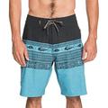 Quiksilver Men's Angler TRIBLOCK Beachshort 20 Swim Trunk Board Shorts, Celestial, 40