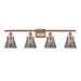 Innovations Lighting Bruno Marashlian Small Cone 36 Inch 4 Light Bath Vanity Light - 916-4W-AC-G63-LED