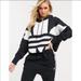 Adidas Tops | Adidas Trefoil Hoodie | Color: Black/White | Size: Xs