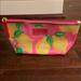 Lilly Pulitzer Bags | Este Lauder Lilly Pulitzer Lemon Vinyl Zip Bag | Color: Pink/Yellow | Size: 9.75 X 5 Inches Approximately