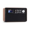 auna Nestor - DAB+ Radio, User Friendly, DAB + / FM Digital Radio for Everyone, 2.4” TFT Colour Display with Large and Legible Characters, Partial Key Lock, Power: 2 x 3 Watts RMS - Brown