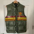 Adidas Jackets & Coats | Adidas Olive Green Down Vest | Color: Green/Orange | Size: Xs