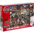 Airfix Diorama Model Building Kits - D-Day Battlefront Miniature Craft Kit, 1/76 Scale Plastic Model Kits for Adults to Build, Incl. Tank Models, Diorama Base & Figures - Military Gifts for Men