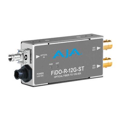 AJA FiDO-R-12G-ST Single-Channel ST Fiber to 12G-SDI Mini Converter FIDO-R-12G-ST