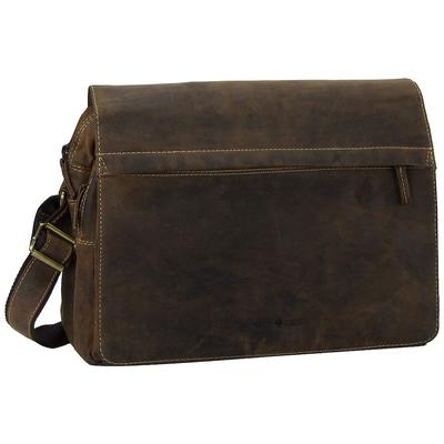 Greenburry Umhängetasche Vintage A4 Tasche Sattelbraun Braun Herren Image