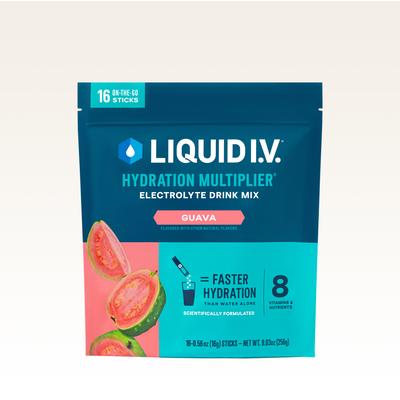 Liquid I.V. Guava Powdered Hydration Multiplier® (32 pack) - Powdered Electrolyte Drink Mix Packets