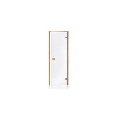 Tür für Sauna mit vorgespanntem 8 mm Glas 70 x 190 cm (Rahmen aus Kiefer) 0