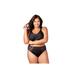 Plus Size Women's Full-Coverage Soft Cup Bra by Elila in Black (Size 46 L)