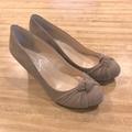 Jessica Simpson Shoes | Jessica Simpson Tan Wedge Heels Size 7 | Color: Tan | Size: 7