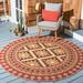 Red 108 x 0.25 in Area Rug - Union Rustic Northpoint Southwestern/Beige Indoor/Outdoor Area Rug, Polypropylene | 108 W x 0.25 D in | Wayfair