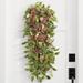 Farmhouse Floral Door Swag - Grandin Road