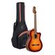 Ortega Guitars Slim Neck Konzertgitarre Performer Series Elektro-akustische 4/4 Gitarre, Burst Finish Inklusive Gigbag (RCE238SN-FT)