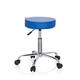 hjh OFFICE 729413 Bürohocker Operator II Kunstleder Blau Hocker höhenverstellbar mit Rollen