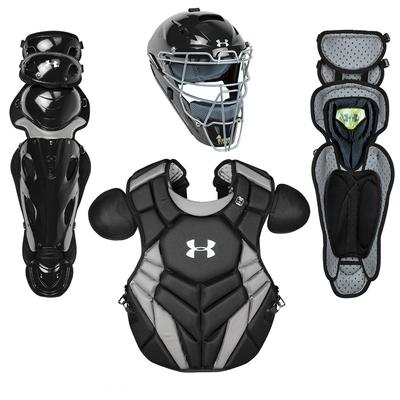 Under Armour Pro Series 4 NOCSAE Certified Youth Catcher's Set - Ages 12-16 Black