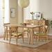 Corrigan Studio® 5 - Piece Dining Set Wood/Upholstered in Brown | 29.5 H in | Wayfair 001075A490B3482DAA665B5903186F97