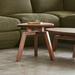 Gus* Modern Solana Triangular End Table Wood in Brown | 17 H x 17.5 W x 16.75 D in | Wayfair ECETSOTR-wn