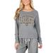Women's Concepts Sport Gray Army Black Knights Mainstream Terry Long Sleeve T-Shirt