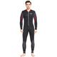 Cressi Men's Lui Man Monopiece Wetsuit 2.5mm Einteiliger Neoprenanzug Herren für alle Wassersportarten, Schwarz/Rot, XXXX/L8