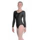 Martene Long Sleeve Nylon/Lycra Leotard M Schwarz