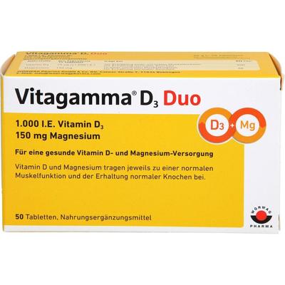 Vitagamma - D3 Duo 1.000 I.E Vit.D3 150mg Magnes.NEM Vitamine