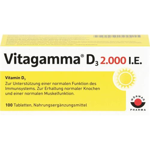 Vitagamma – D3 2.000 I.E. Vitamin D3 NEM Tabletten Vitamine