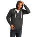 District DT8102 Re-Fleece Full-Zip Hoodie in Charcoal Heather size Small | Cotton/Polyester Blend