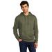 District DT6100 V.I.T. Fleece Hoodie in Heathered Olive size XS | Cotton/Polyester Blend