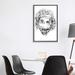 East Urban Home Albert Einstein by Octavian Mielu - Painting Print Canvas/Metal in Gray | 40 H x 26 W x 1.5 D in | Wayfair