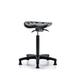 Inbox Zero Tractor Sit-Stand Height Adjustable Lab Stool Plastic/Metal in Black | 32 H x 25 W x 25 D in | Wayfair B0E182650C7A4A1FBB92BD38F7912E14