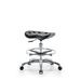 Inbox Zero Tractor Height Adjustable Lab Stool Plastic/Metal in Gray/Black | 29 H x 25 W x 25 D in | Wayfair F248C9CE5F38451CB4C7787E5540703F