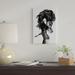 East Urban Home 'Bear #3' Graphic Art on Wrapped Canvas, Cotton in Black/Gray/White | 26 H x 18 W x 1.5 D in | Wayfair