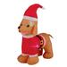 The Holiday Aisle® Dachshund Inflatable Plastic in Brown/Red | 48 H x 40 W x 12 D in | Wayfair 7C36C9F1BE8E4931A0D5769D1884ECC5