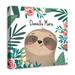 Indigo Safari Jungle Sloth Personalized Canvas Art Canvas in Brown/Green/White | 20 H x 20 W x 1.25 D in | Wayfair C8CF110B3F5A44FF941D4F5FEE915D69