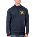 Men's Antigua Navy Michigan Wolverines Big & Tall Generation Quarter-Zip Pullover Jacket