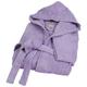 Bassetti New Bath Robe Dressing Gown Towelling Unisex Super Soft, Highly Absorbent and Comfortable with Hood,Pockets,Betl, 100% Pure Cotton Sponge Solid Color,Several Size S-5XL Purple