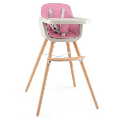 Costway 3-in-1 Convertible Wooden High Chair with ...